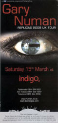 Gary Numan 2008 Venue Poster London